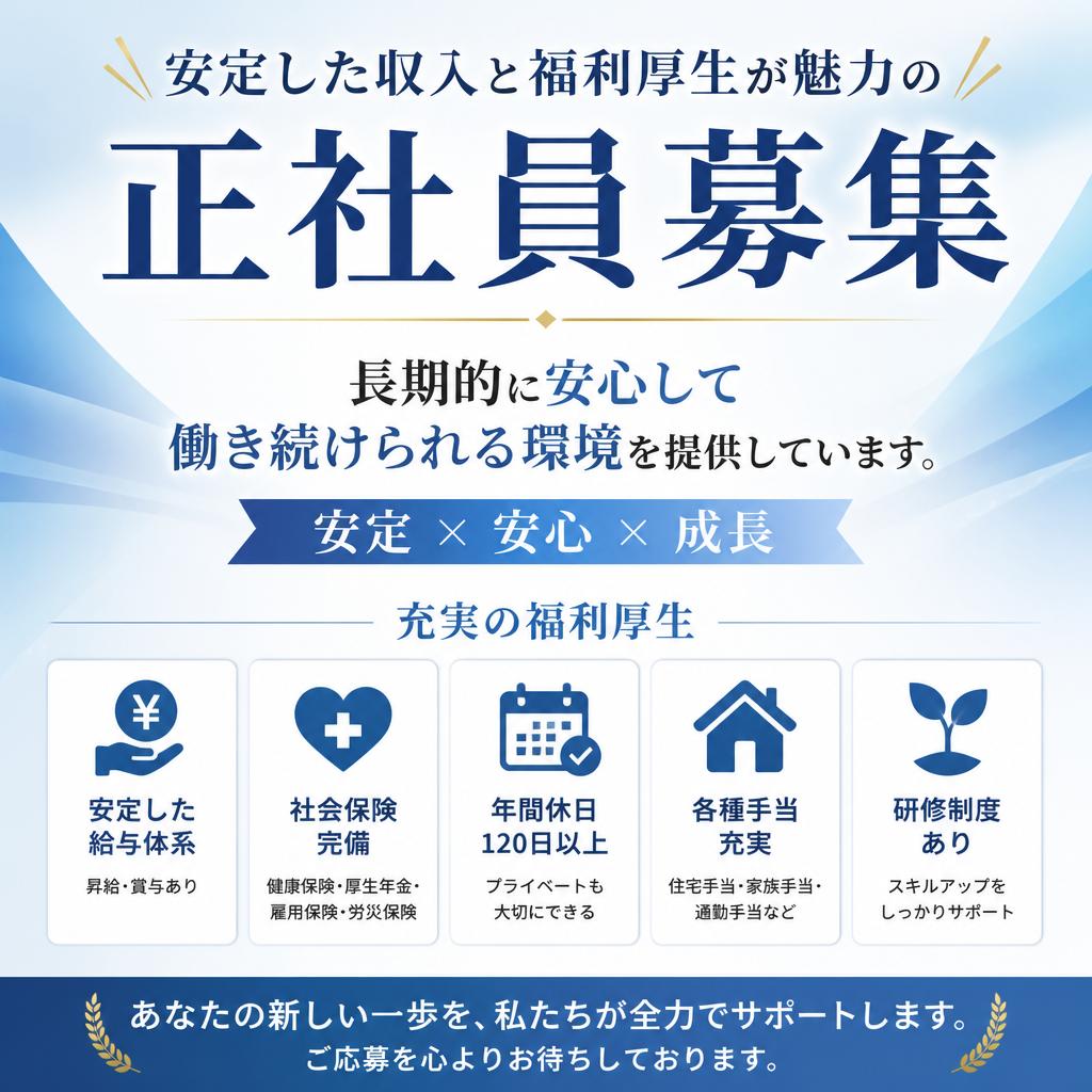正社員の採用について