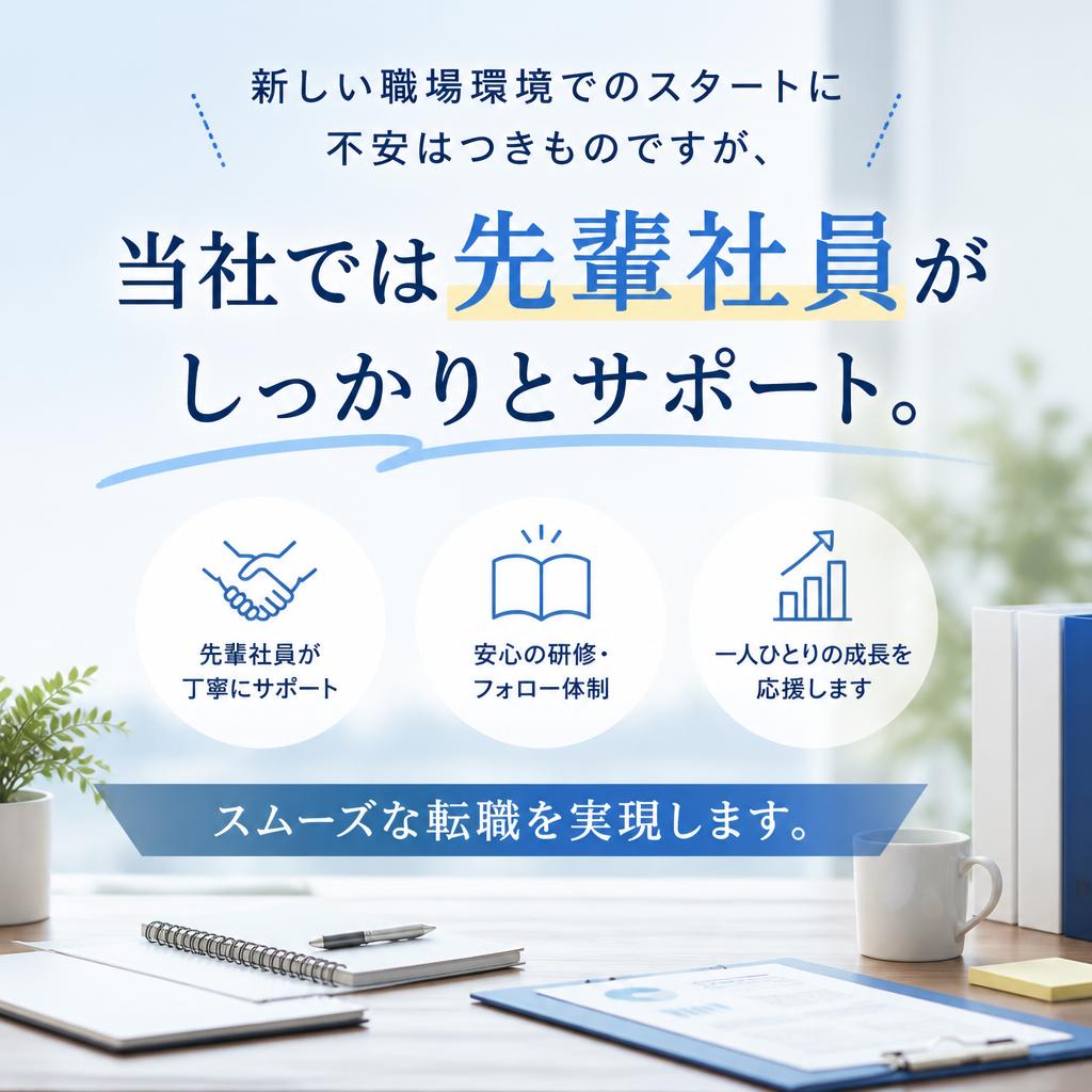 3. 充実したサポート体制で転職も安心