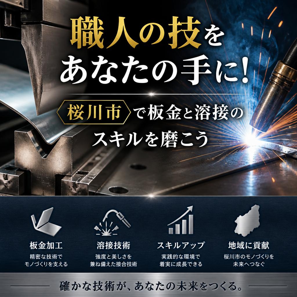 職人の技をあなたの手に！桜川市で板金と溶接のスキルを磨こう