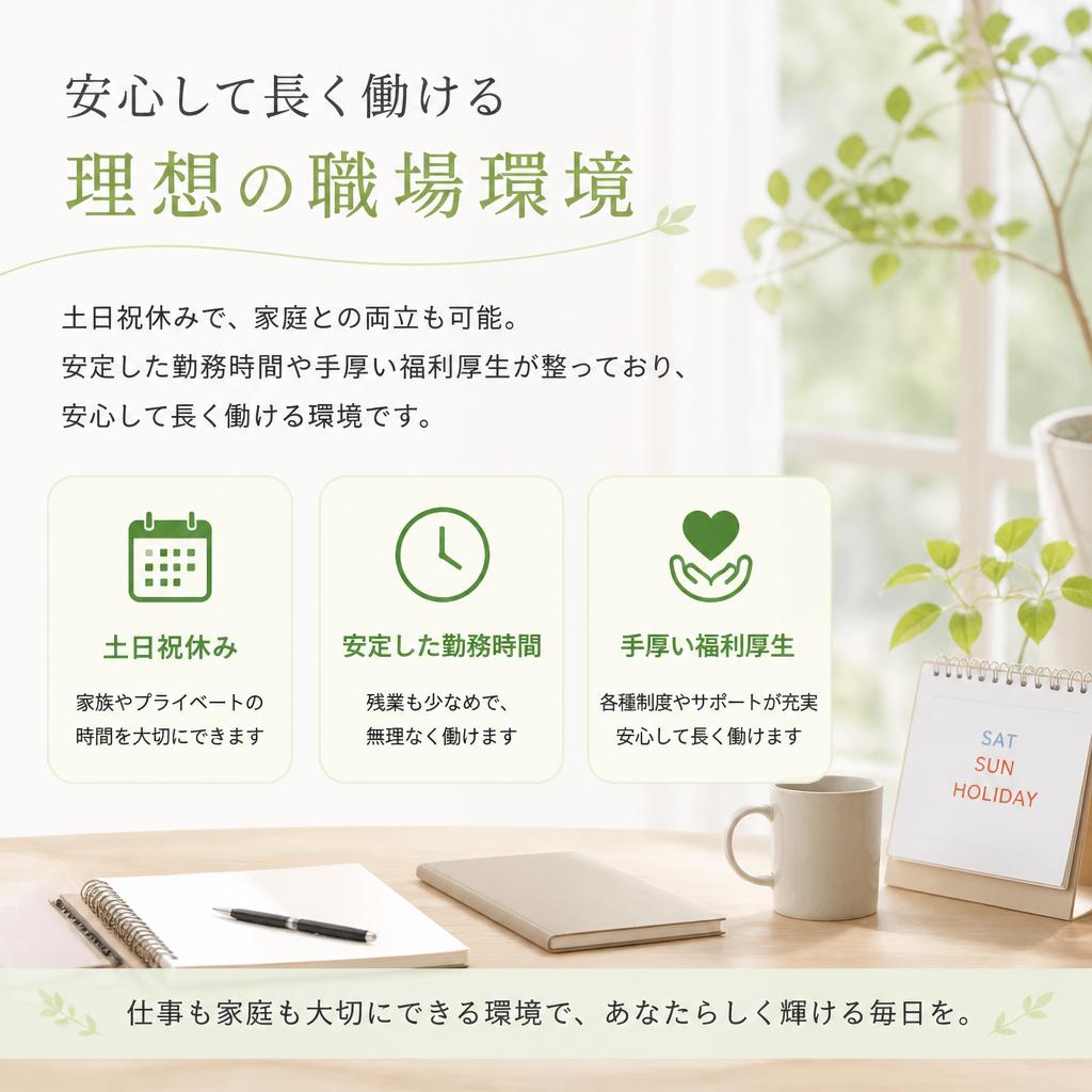 4. 働きやすい環境と福利厚生