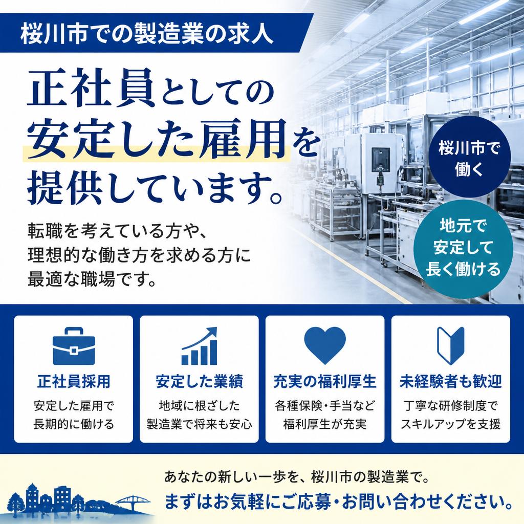 安定した仕事!正社員としての採用