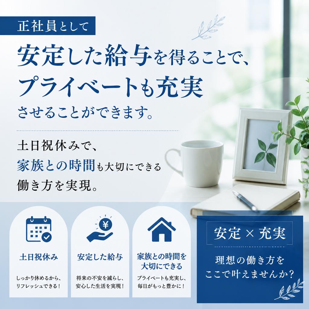 安定収入=安心生活