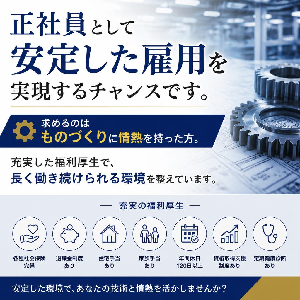 安定した雇用を求めるあなたへ！