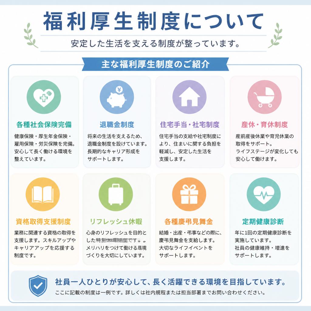 充実した福利厚生