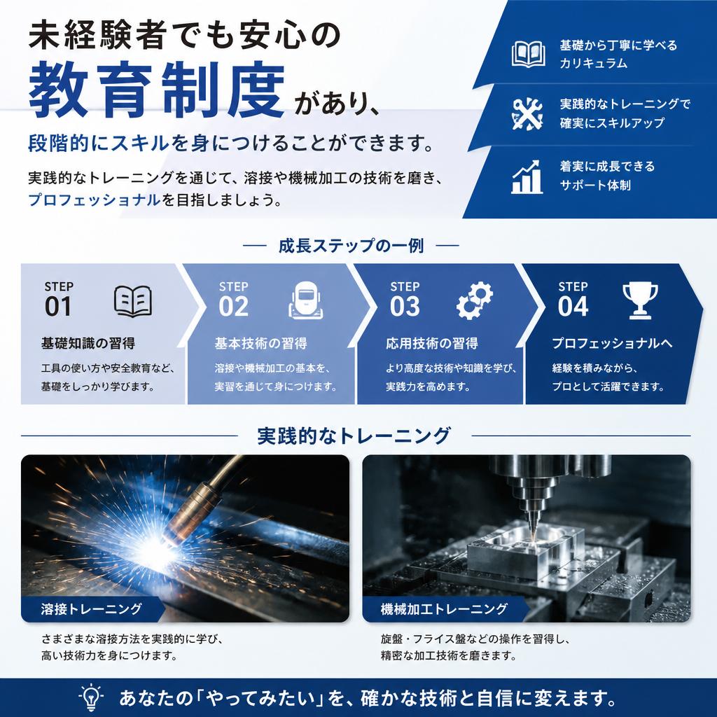 溶接と機械加工のプロを目指そう！
