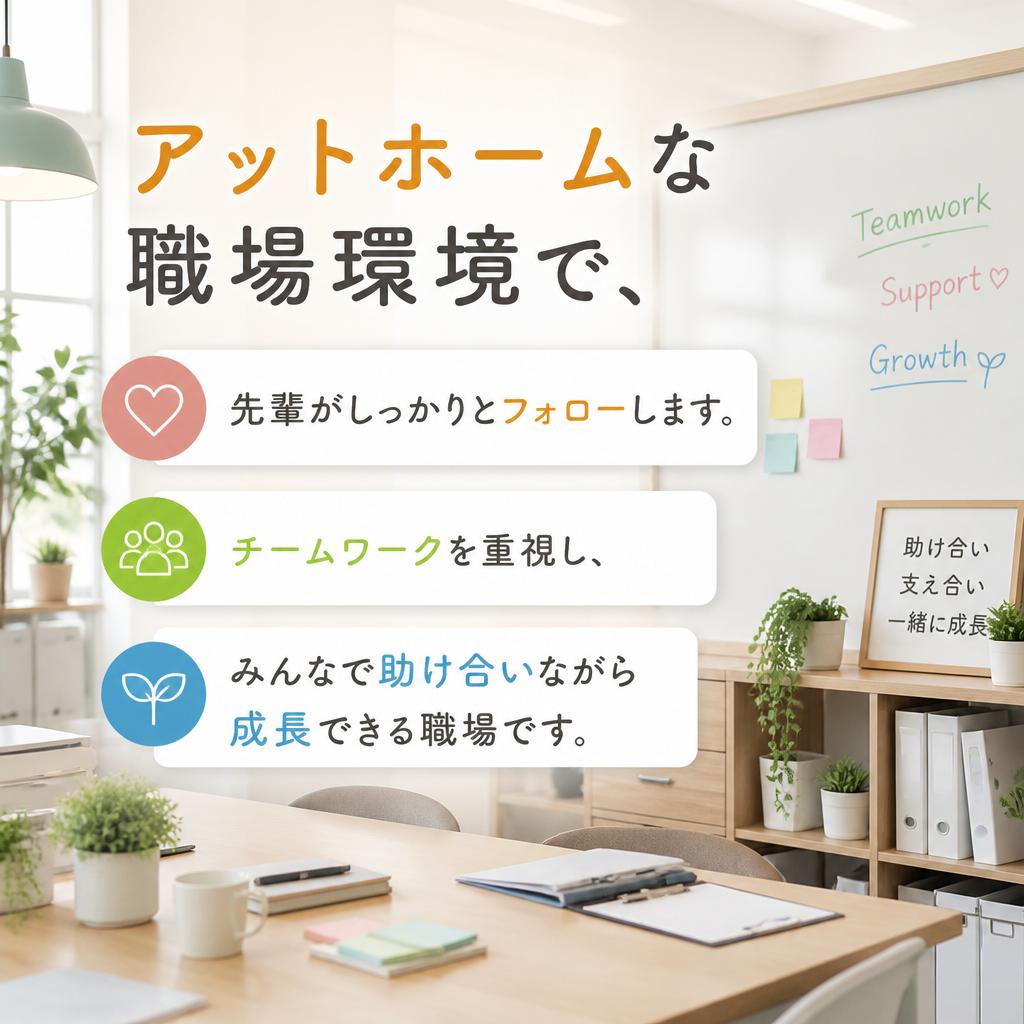 職場の雰囲気とサポート体制