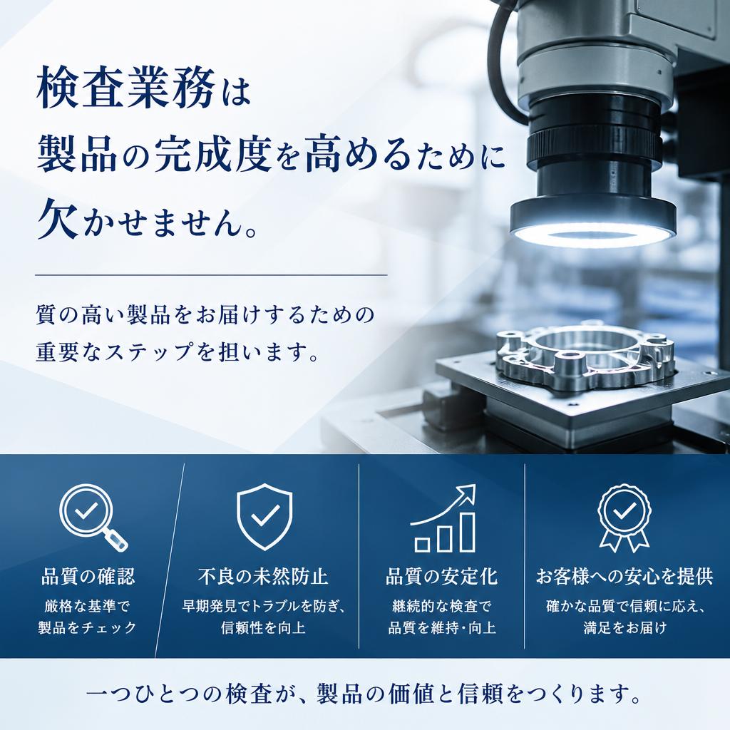 製品の品質を守る検査業務