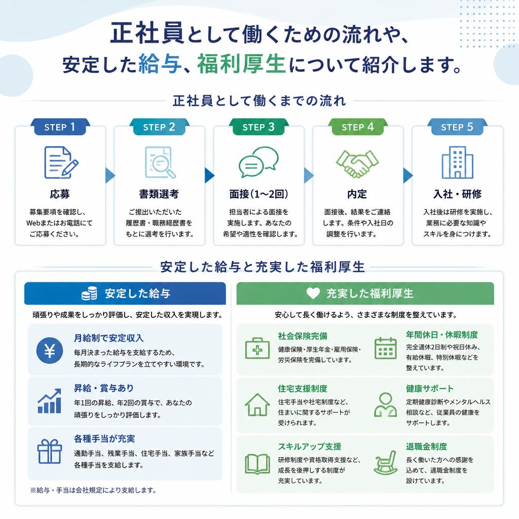 正社員登用の流れ