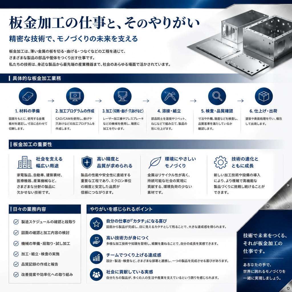 板金加工業務の魅力
