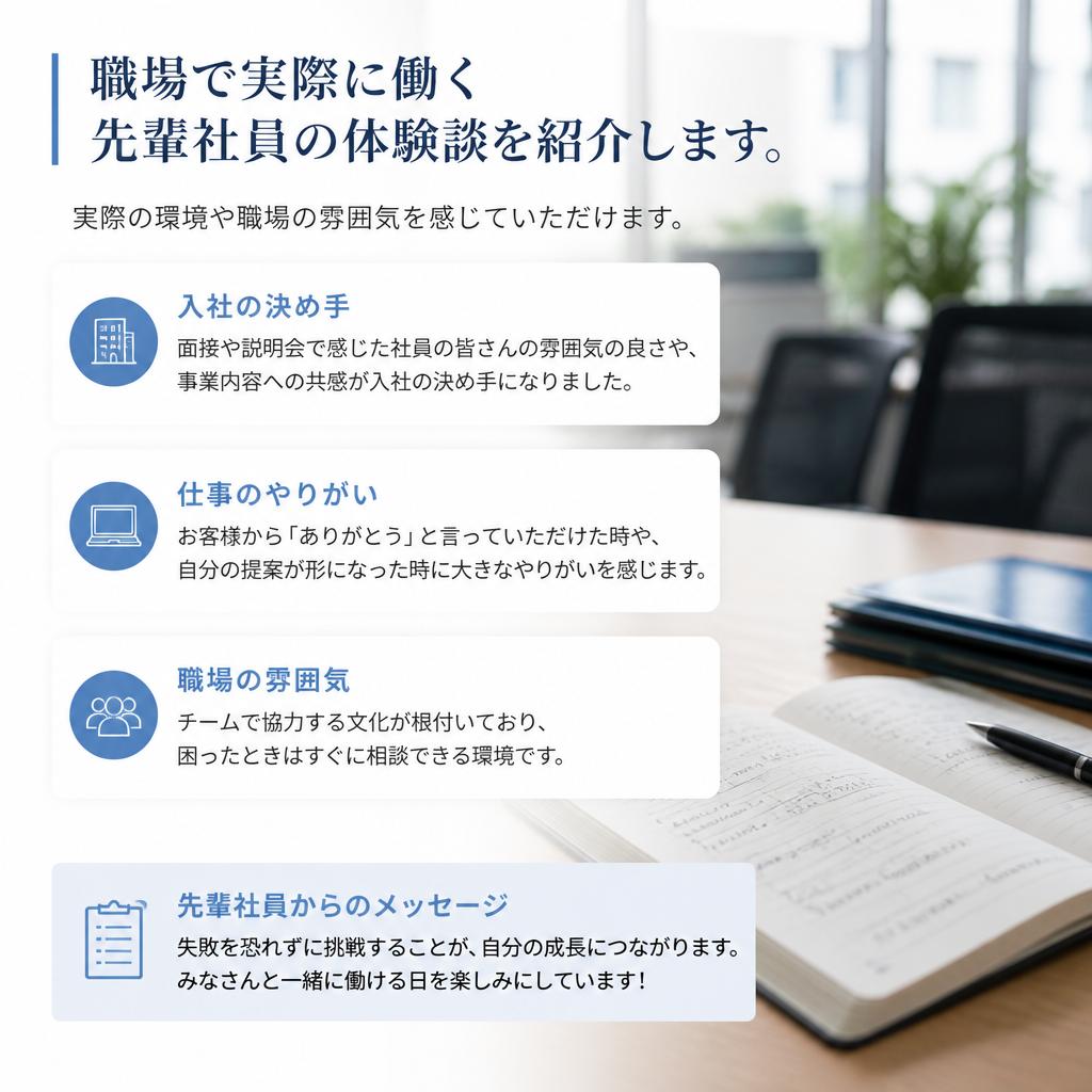 5. 先輩社員の声