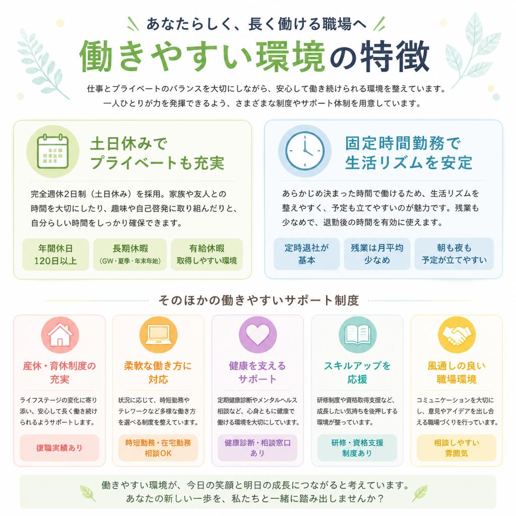 働きやすい環境