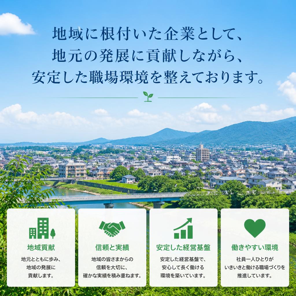 桜川市の地域密着型工場