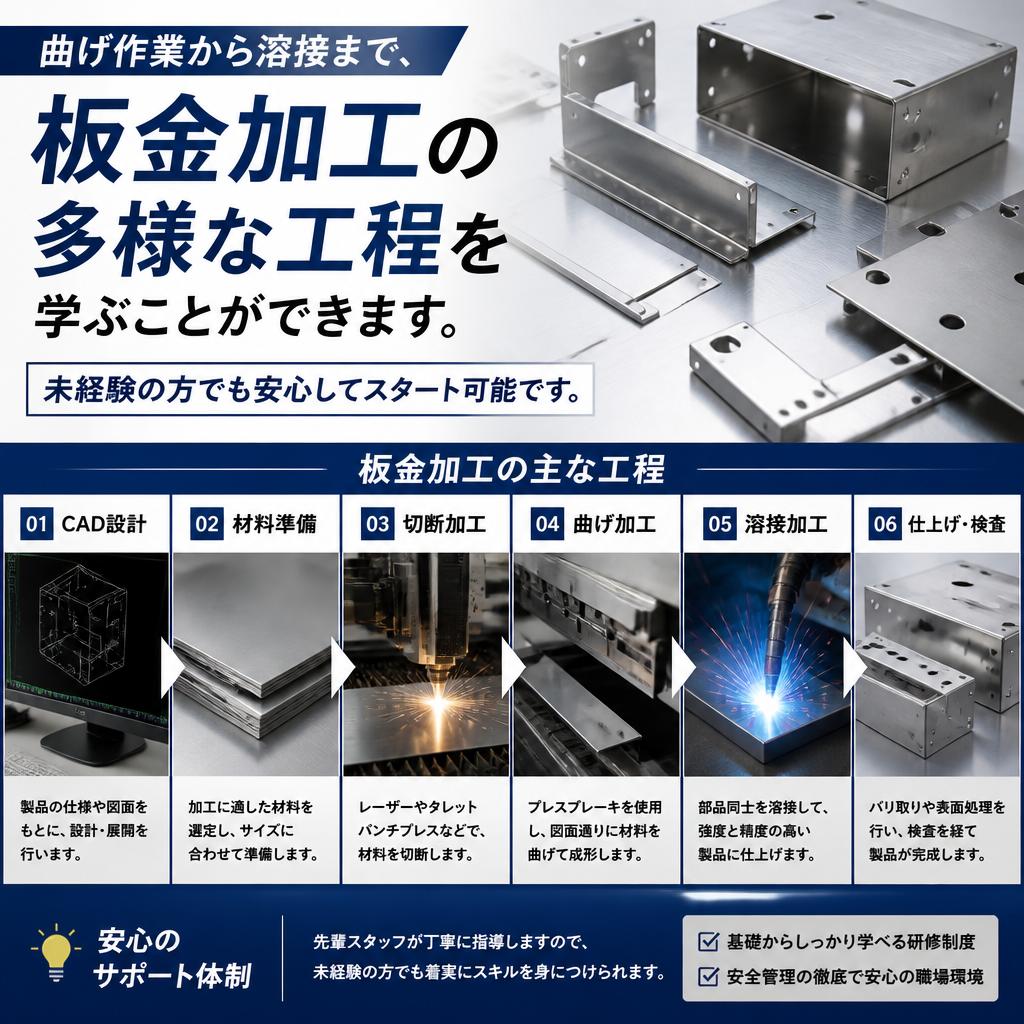 板金工場での仕事とは？