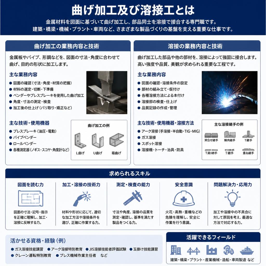 2. 曲げ加工と溶接工の仕事内容