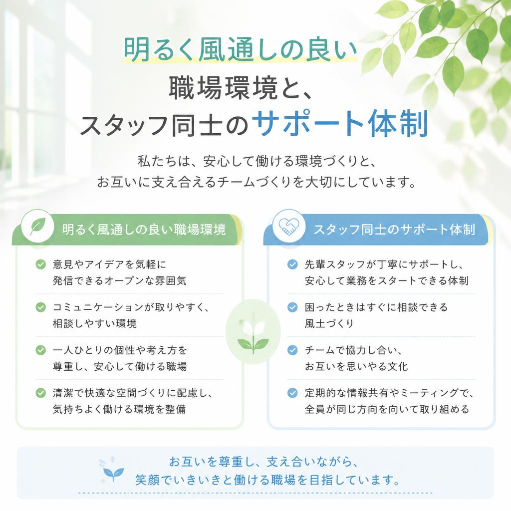 5. 職場の雰囲気とチームワーク