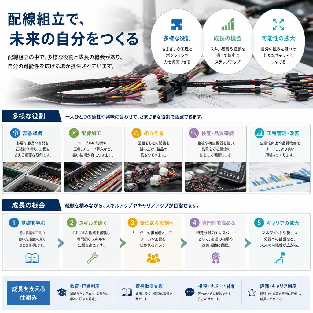 多様な役割と成長の機会