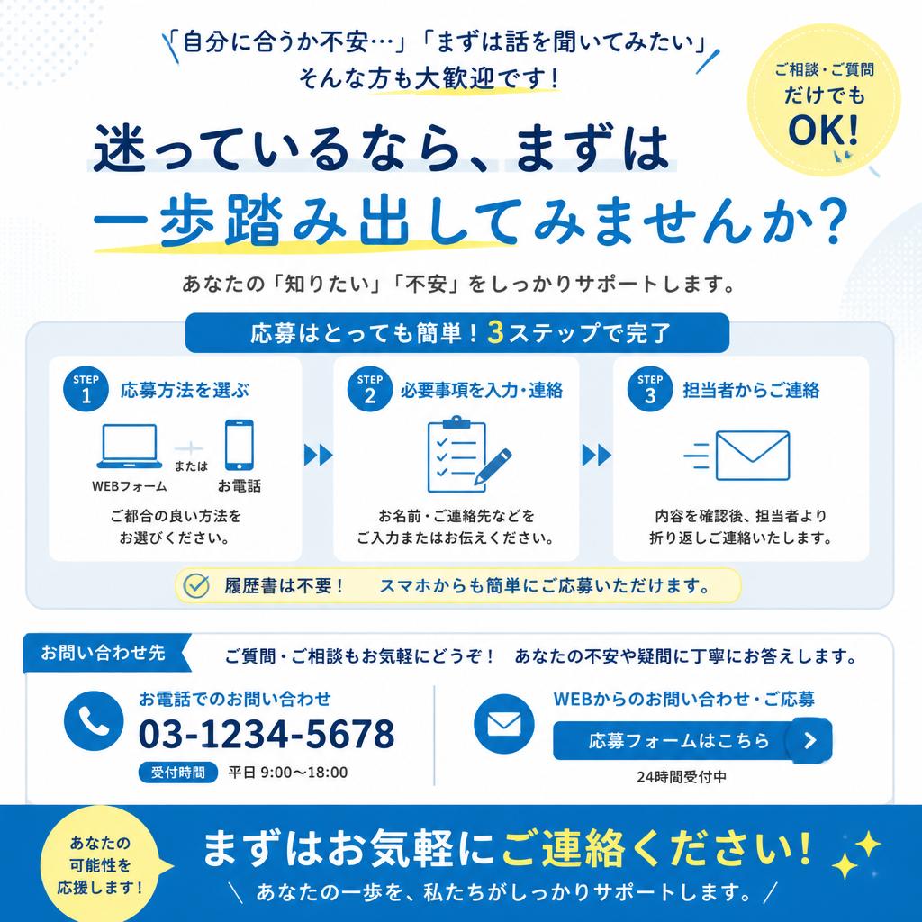 今すぐご応募を！