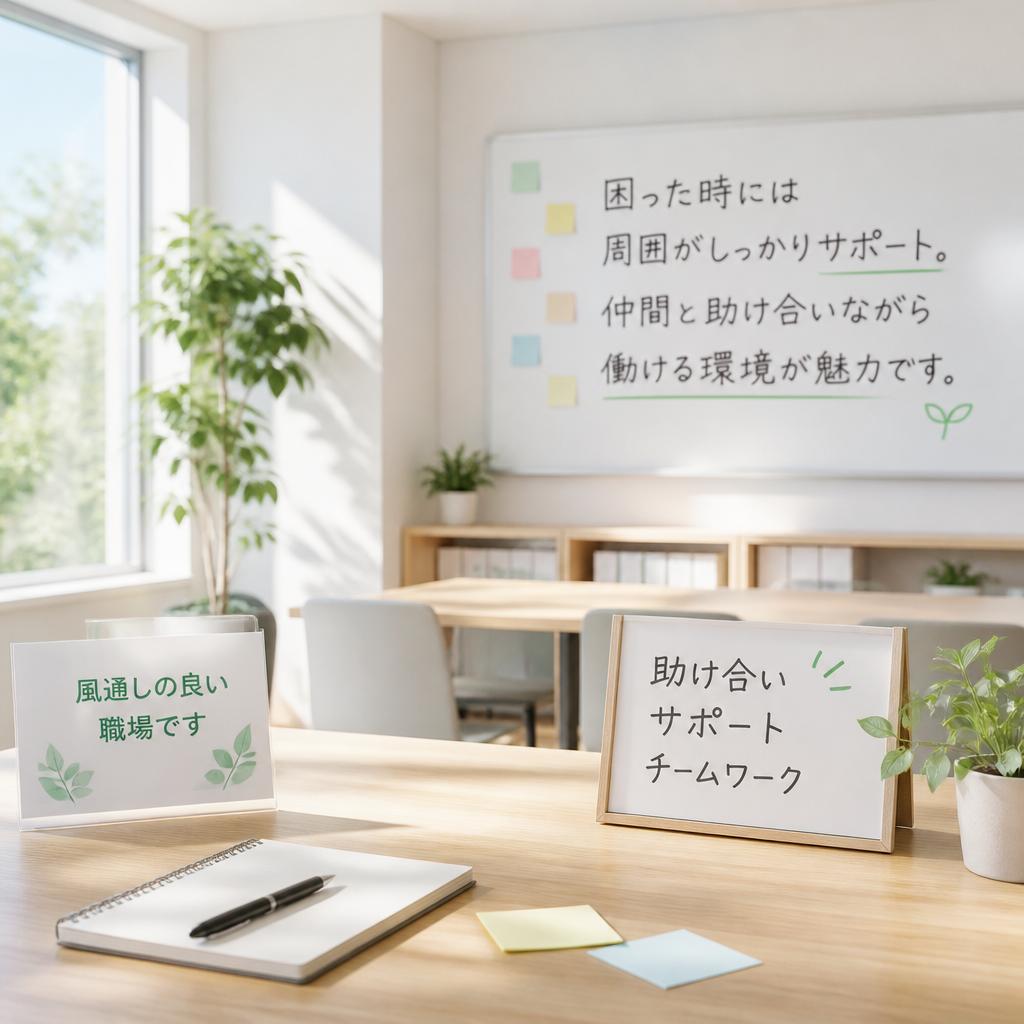 温かい職場環境