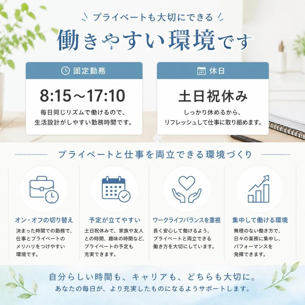 安心して働ける環境