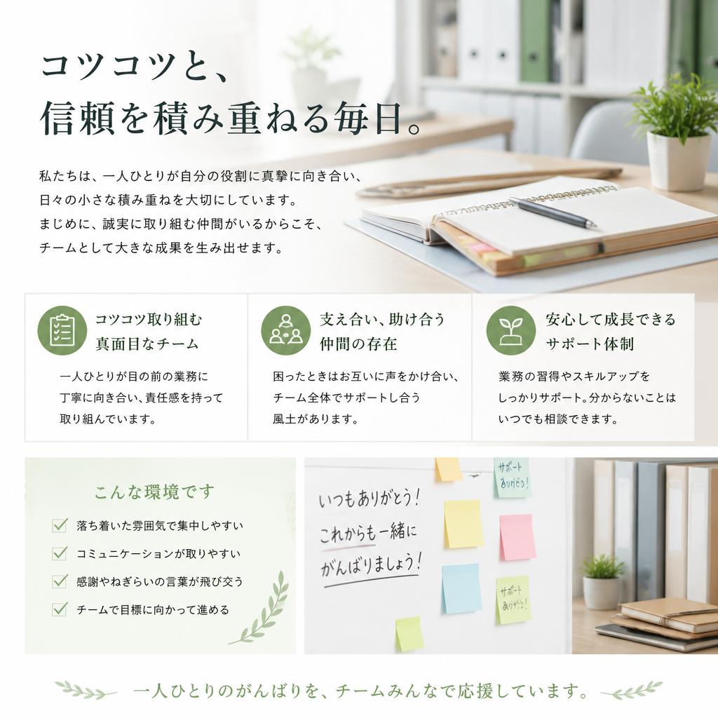 職場の雰囲気と風土
