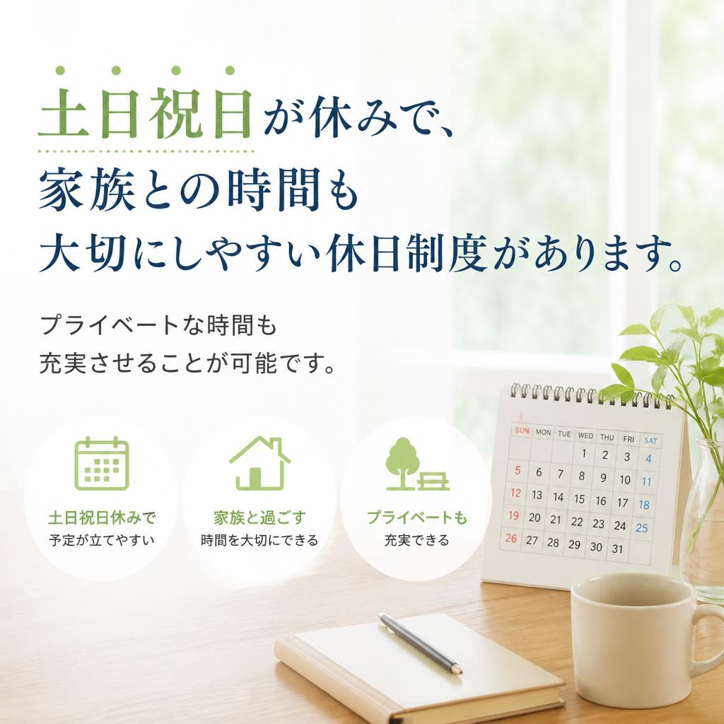 充実した休日・休暇制度
