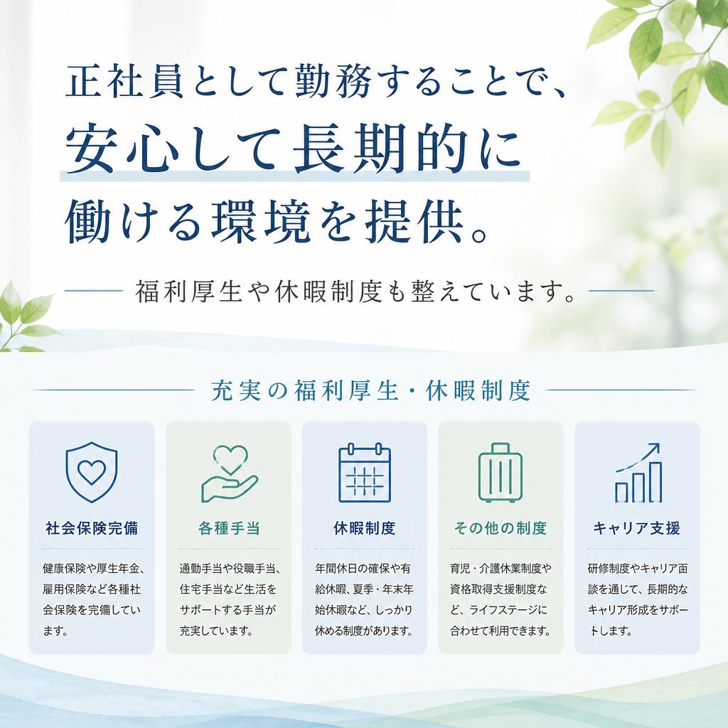正社員としての安定性